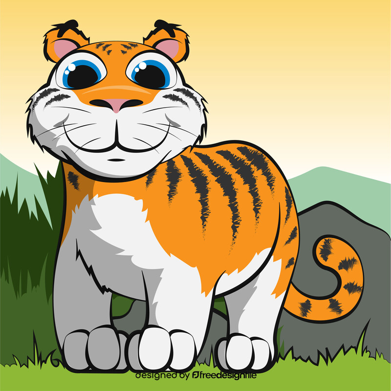 Tiger cartoon vector