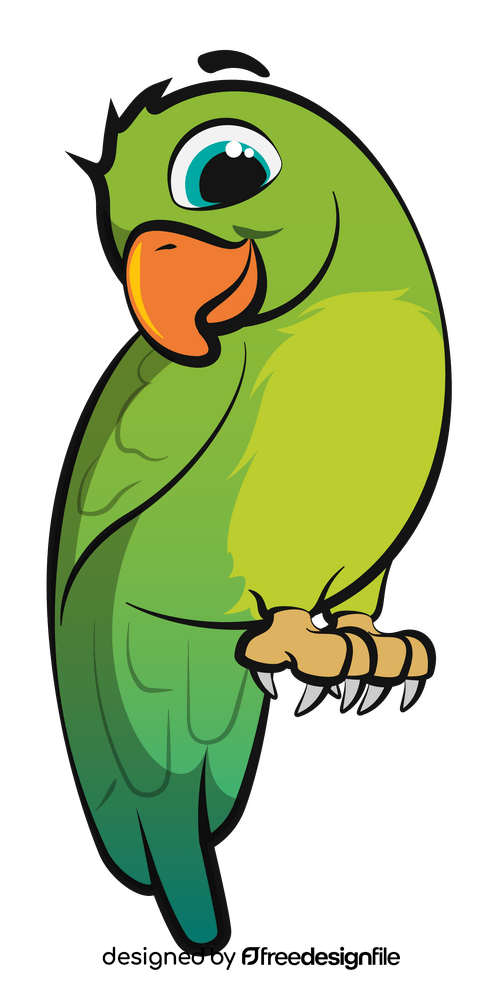 Parrot cartoon clipart