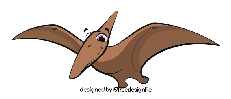 Pterodactyl cartoon clipart