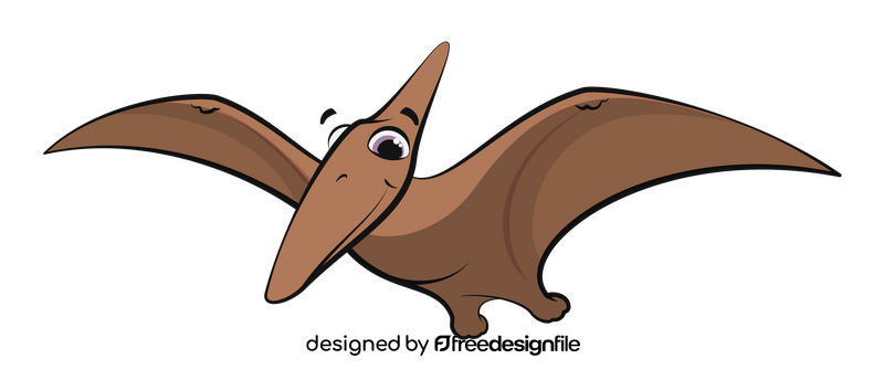 Pterodactyl cartoon clipart