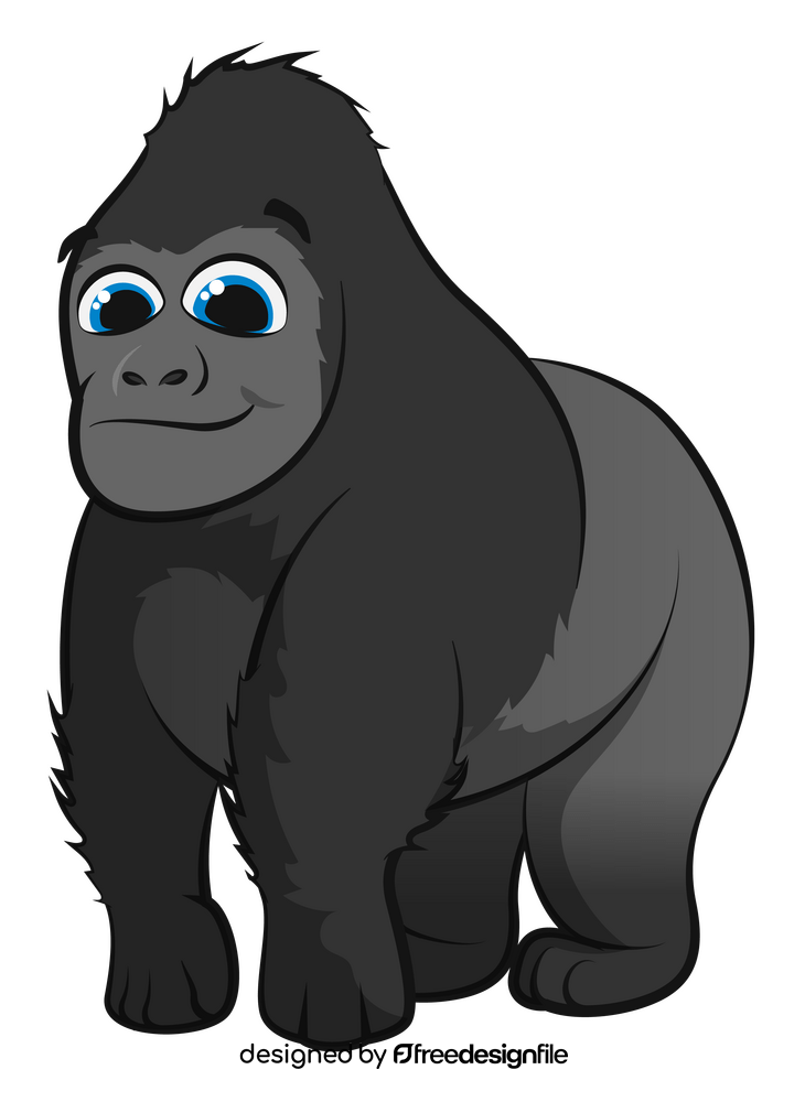 Gorilla cartoon clipart