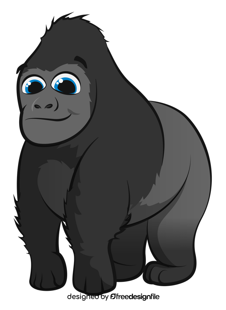 Gorilla cartoon clipart