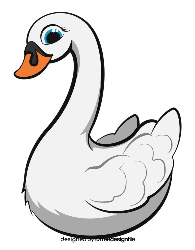 Swan cartoon clipart
