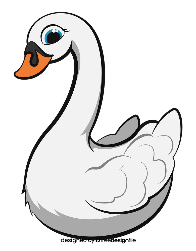 Swan cartoon clipart