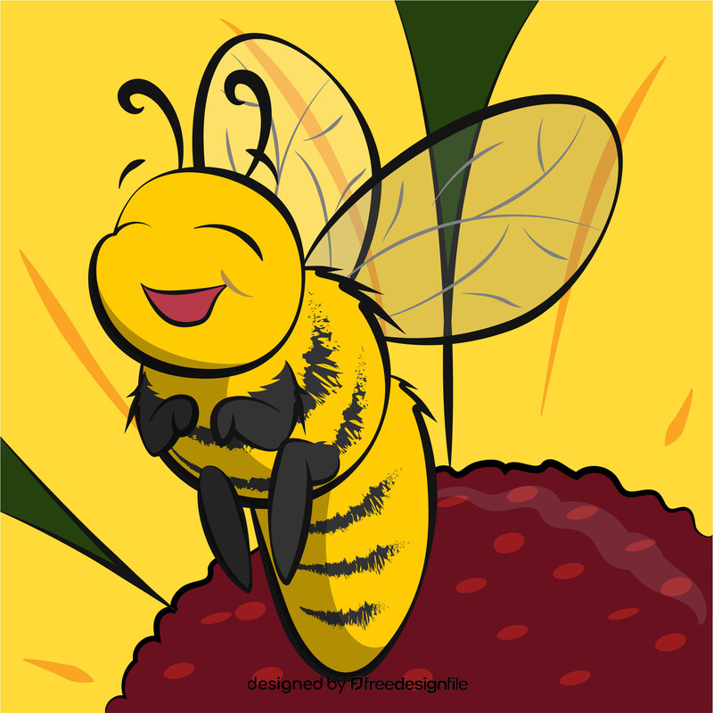 Bee cartoon vector