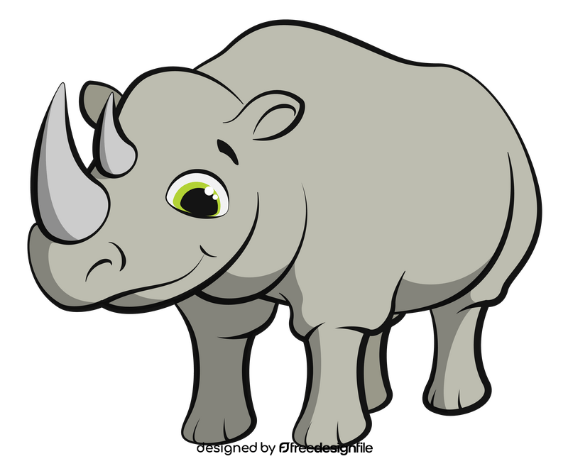 Rhino cartoon clipart free download