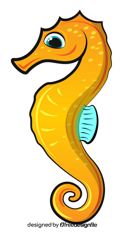 Seahorse cartoon clipart
