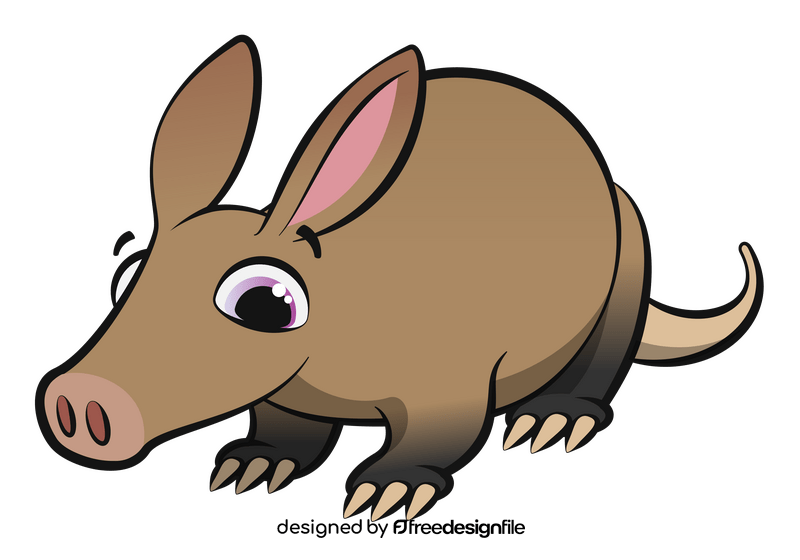 Aardvark cartoon clipart