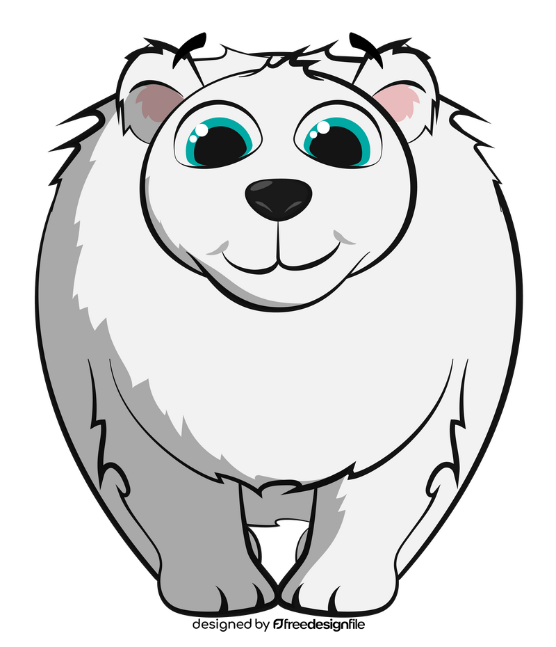 Polar bear cartoon clipart