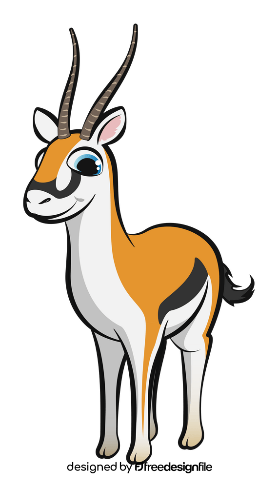 Gazelle cartoon clipart
