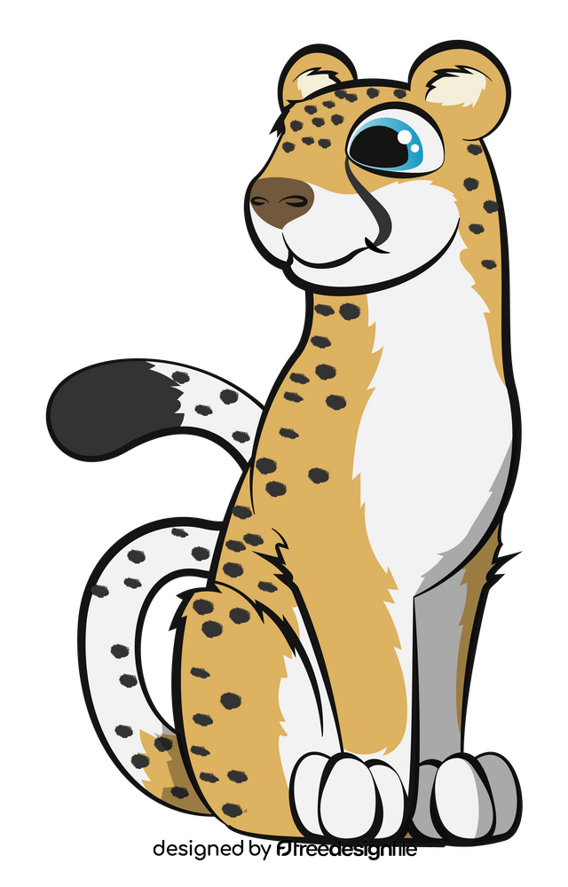 Cheetah cartoon clipart