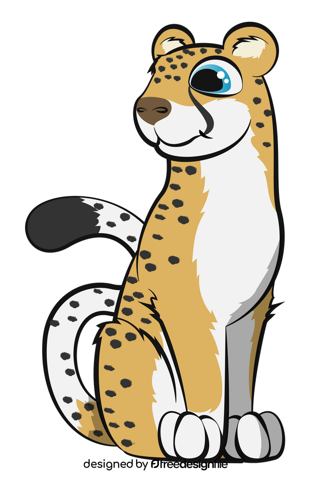 Cheetah cartoon clipart