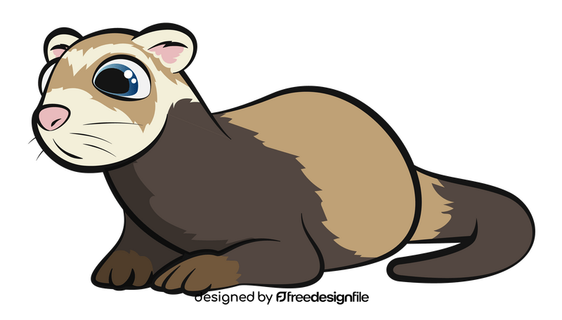 Ferret cartoon clipart