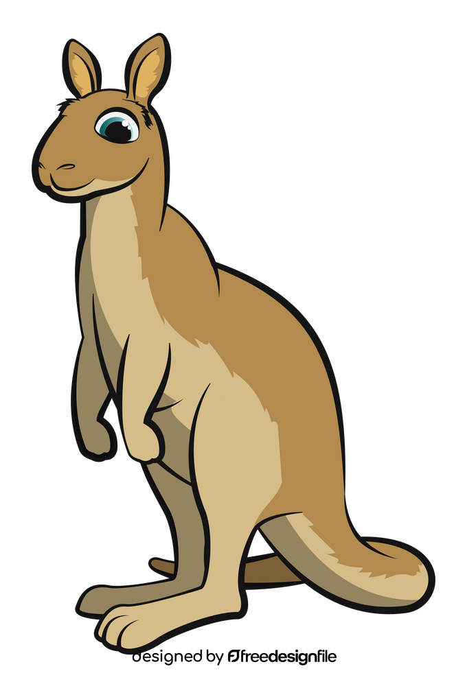 Kangaroo cartoon clipart