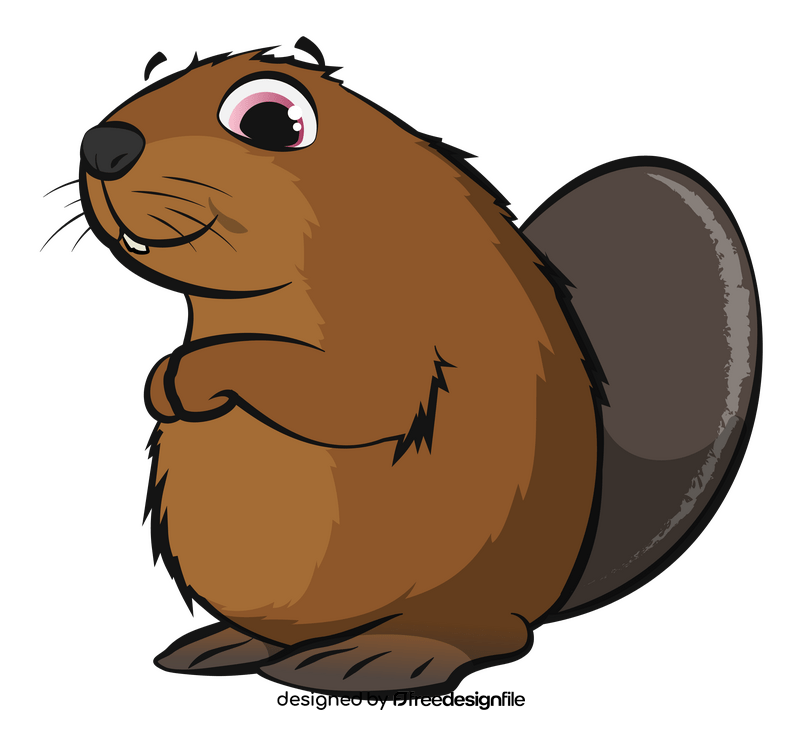 Beaver cartoon clipart