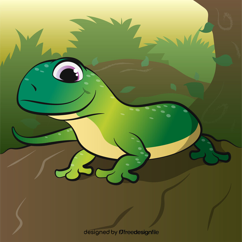 Lizard cartoon vector