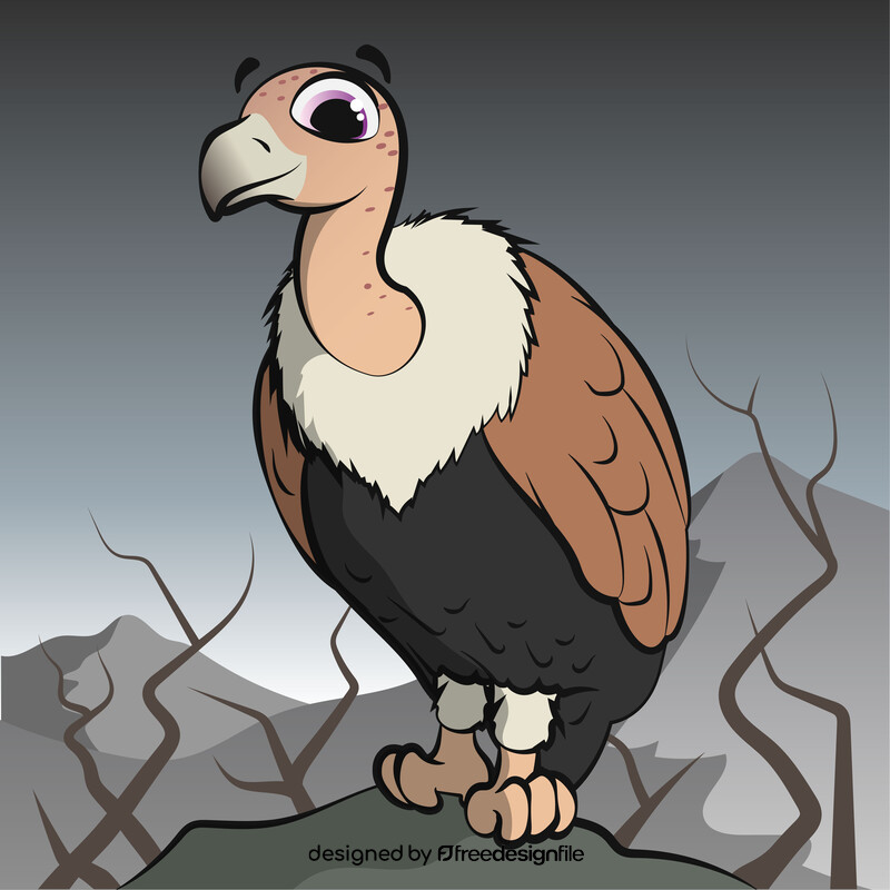 Vulture cartoon vector