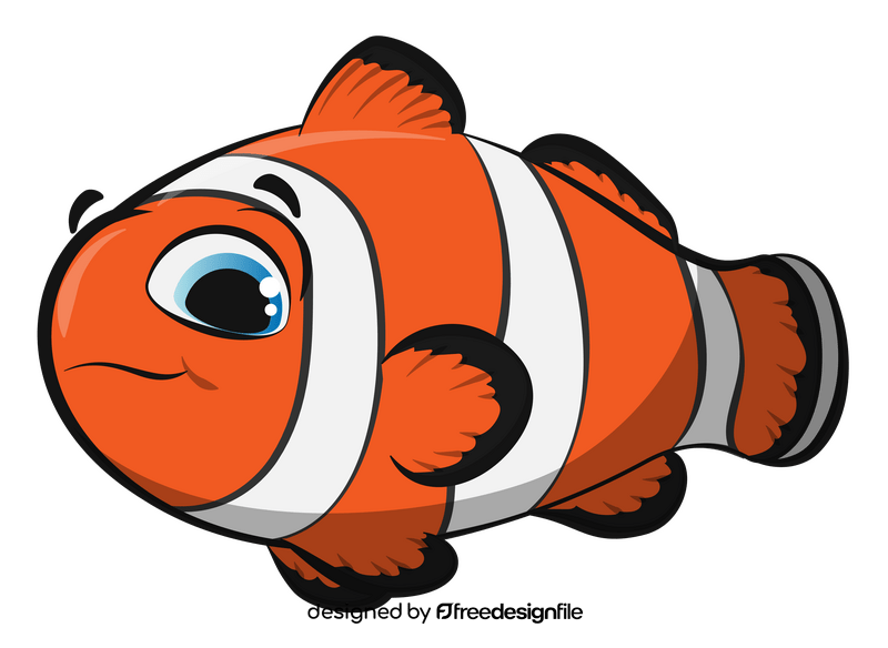 Clownfish cartoon clipart