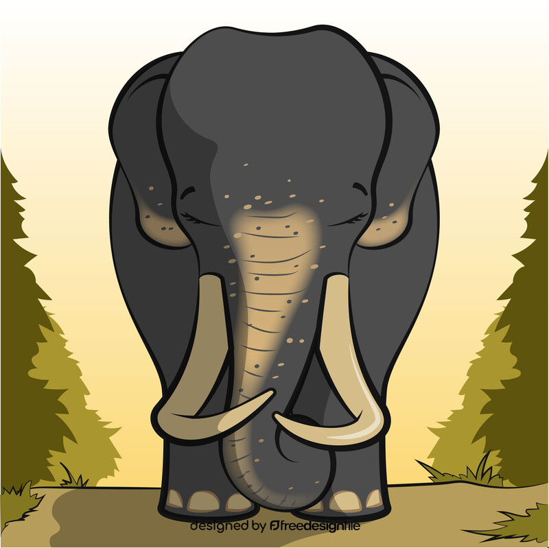 Elephant cartoon vector