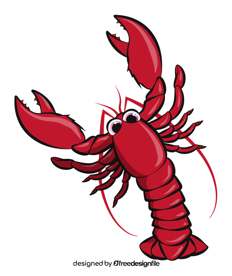 Lobster cartoon clipart