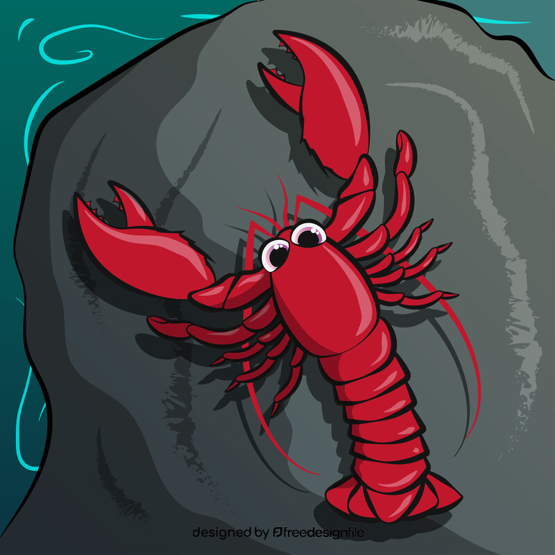 Lobster cartoon vector