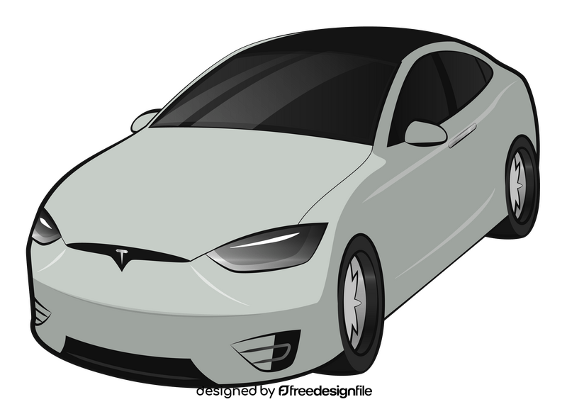 Tesla Model X clipart