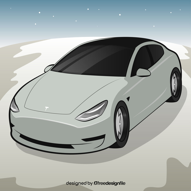 Tesla Model 3 vector