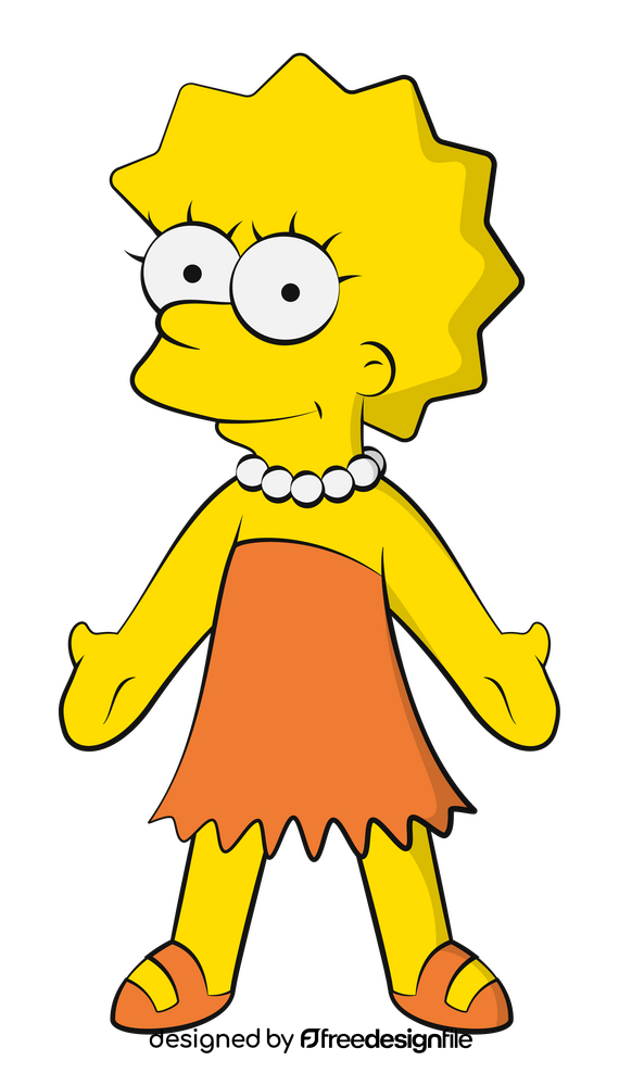 Simpsons, Lisa clipart