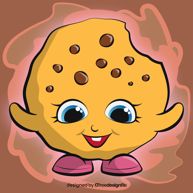 Shopkins kooky cookie vector