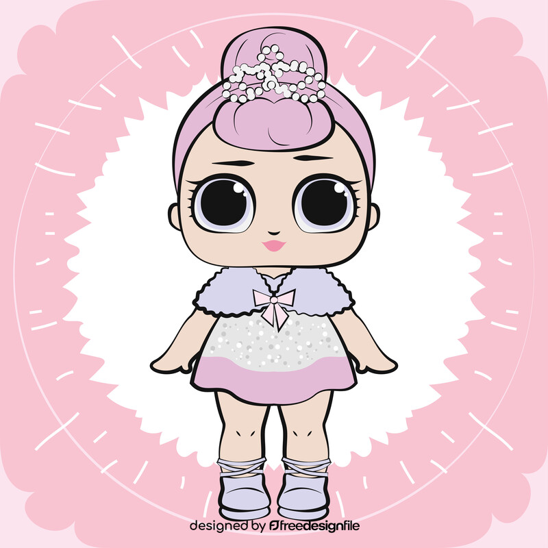 Lol dolls, crystal queen vector