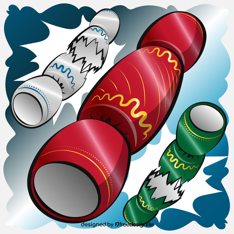 Christmas cracker vector