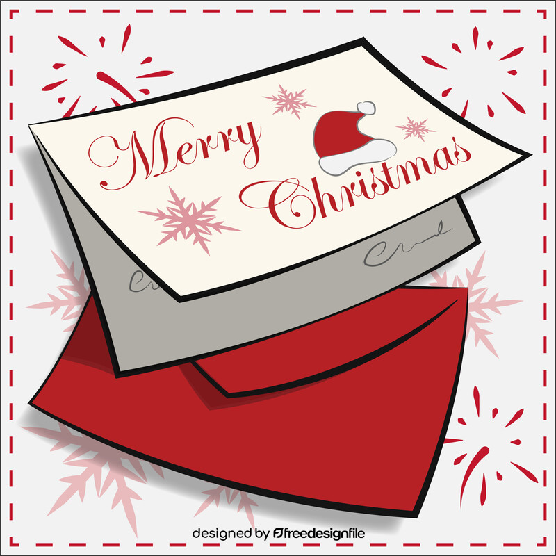 Christmas card vector