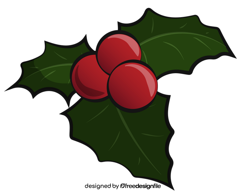 Holly berries clipart