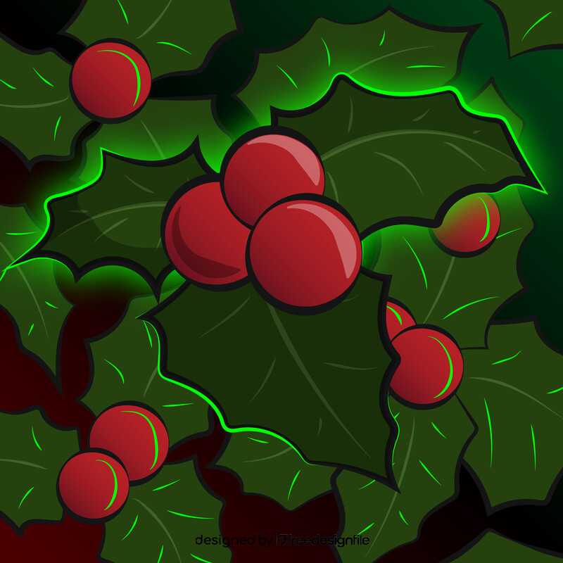 Holly berries vector