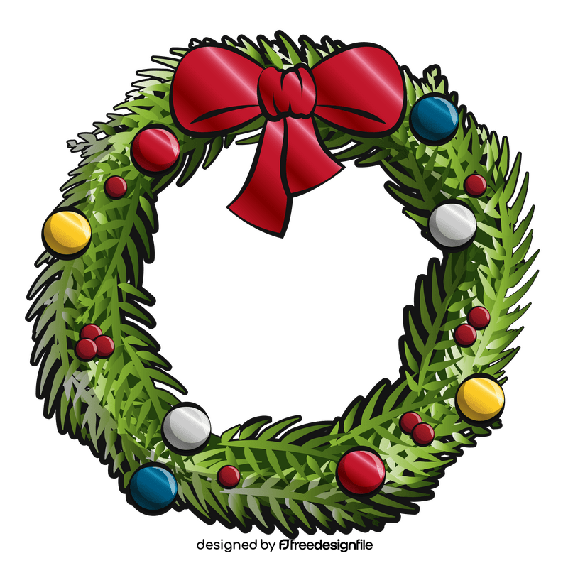 Christmas wreath clipart