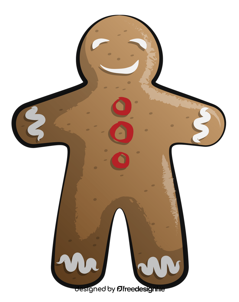 Gingerbread man clipart