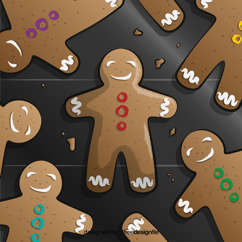 Gingerbread man vector