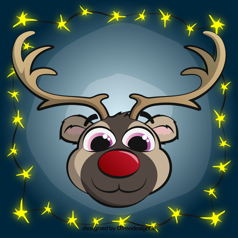 Rudolph head vector