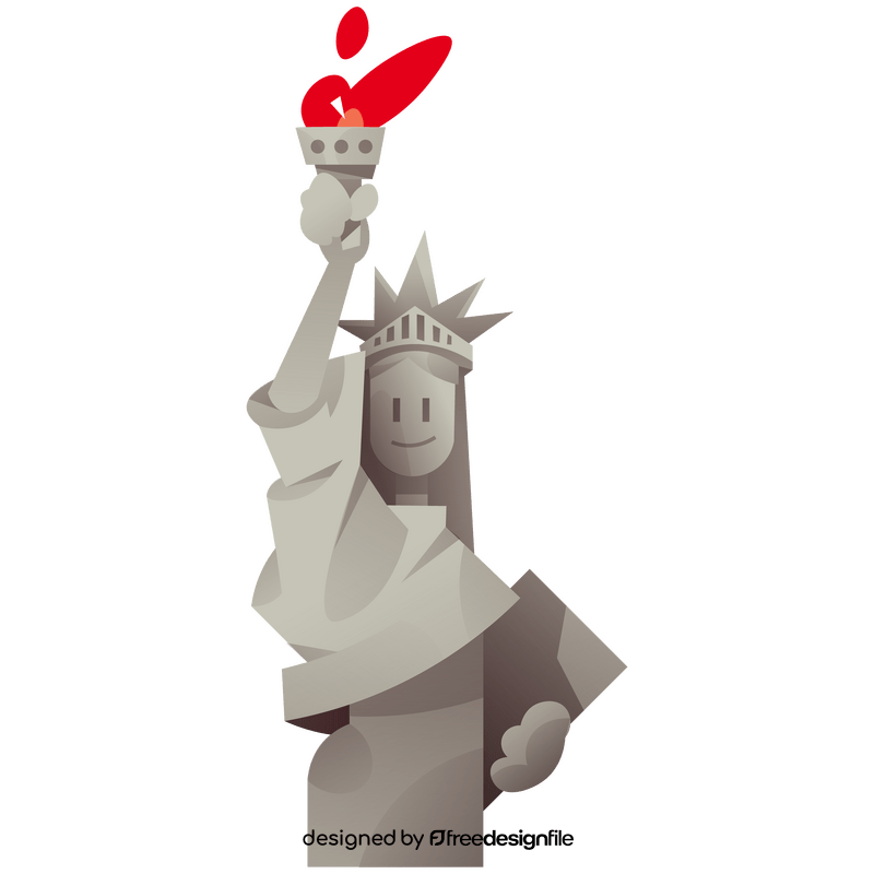 Statue of Liberty cartoon clipart
