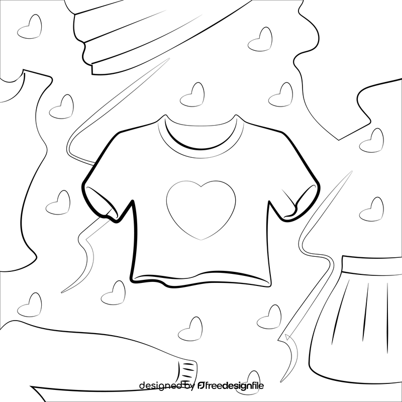 Crop top black and white vector