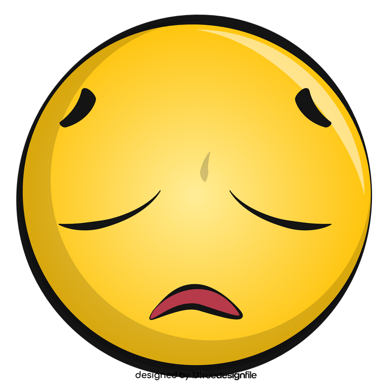 Sad emoji, emoticon, smiley clipart