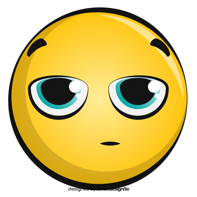 Annoyed emoji, emoticon, smiley clipart