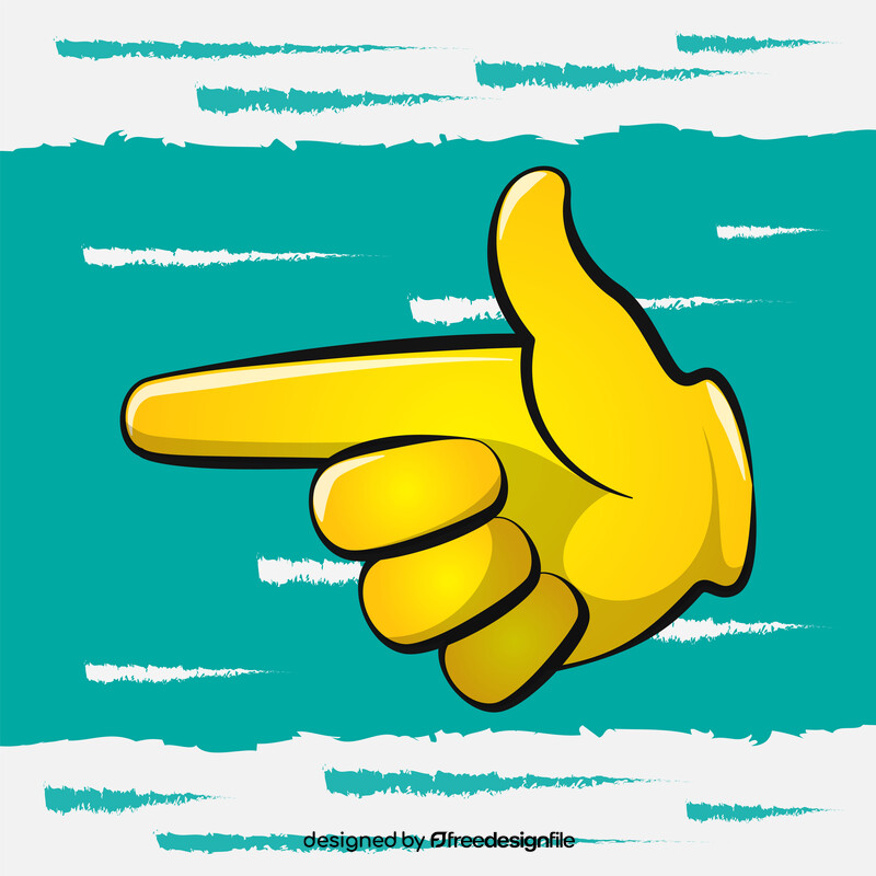Pointing left emoji, emoticon vector