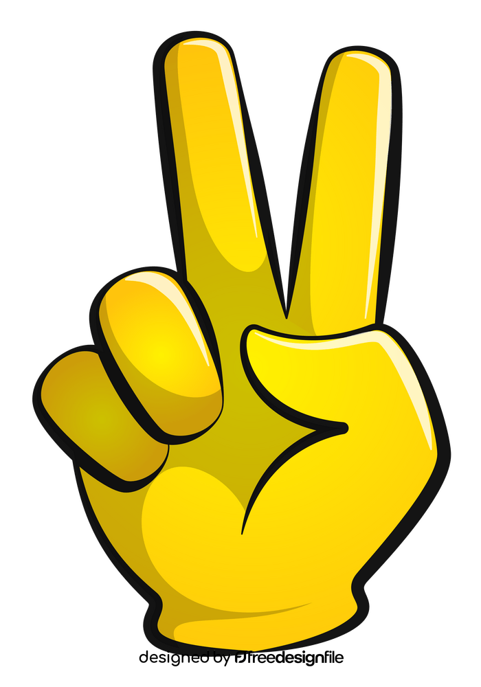 Peace emoji, emoticon clipart