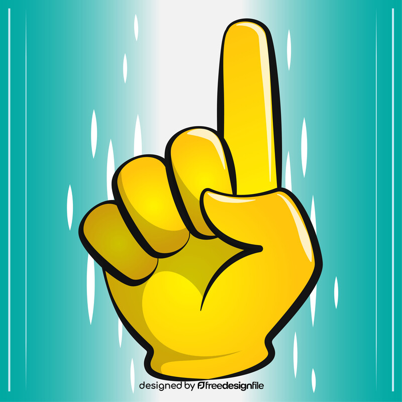 Pointing up emoji, emoticon vector