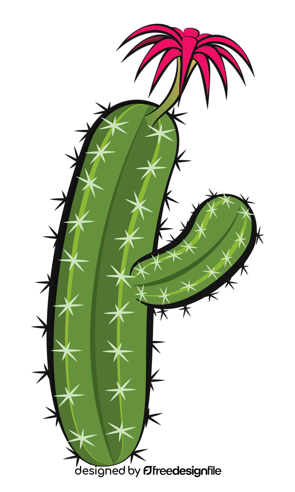 Cactus flower clipart