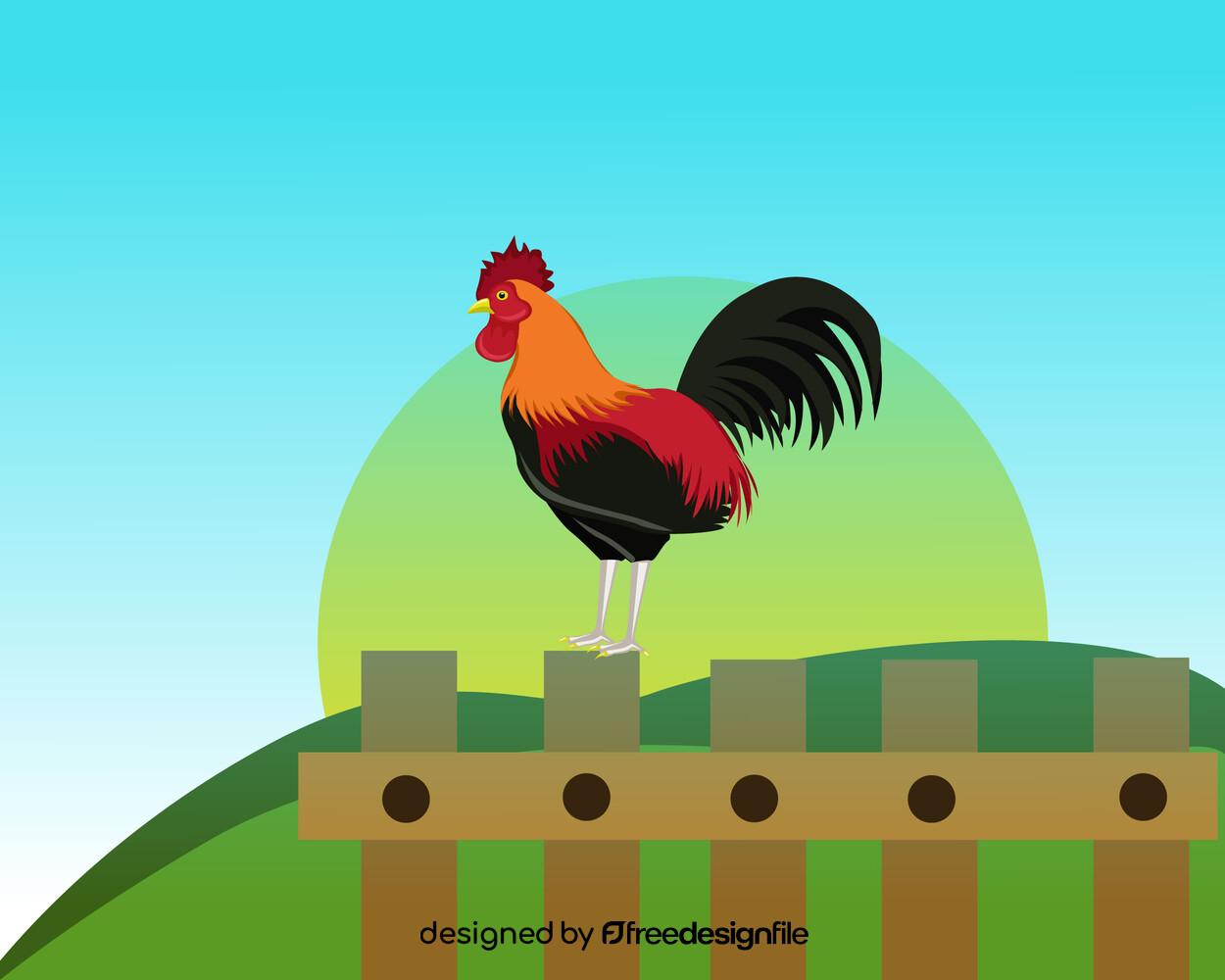 Rooster vector image