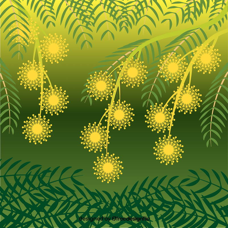 Mimosa flower vector