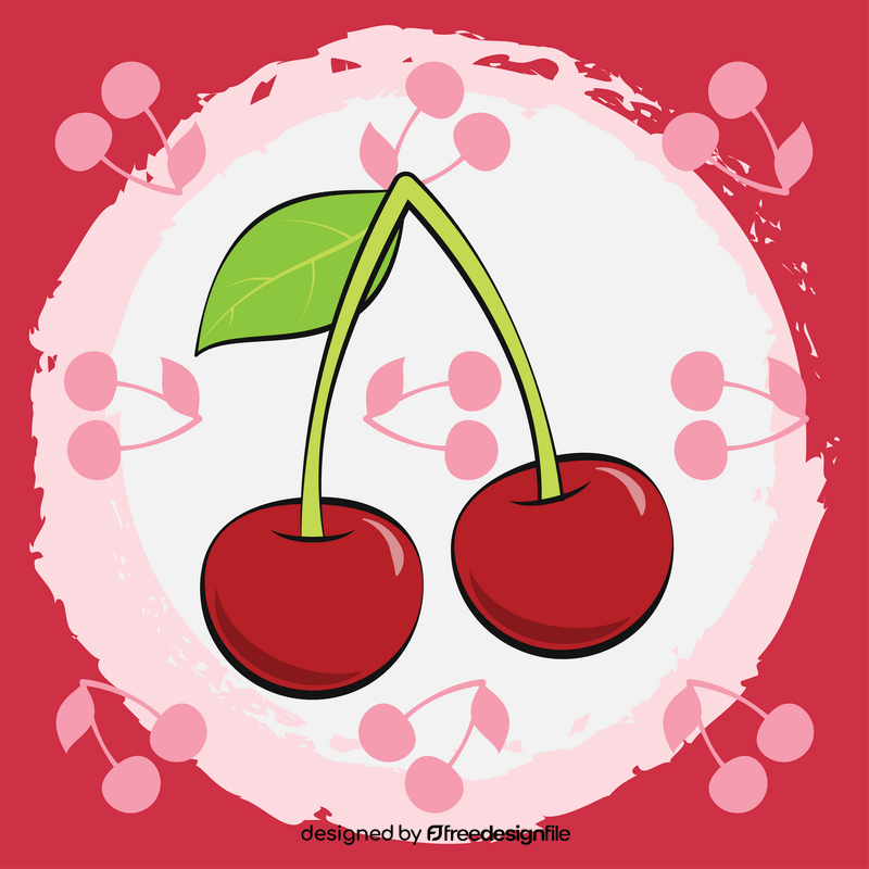 Cherry fruit vector