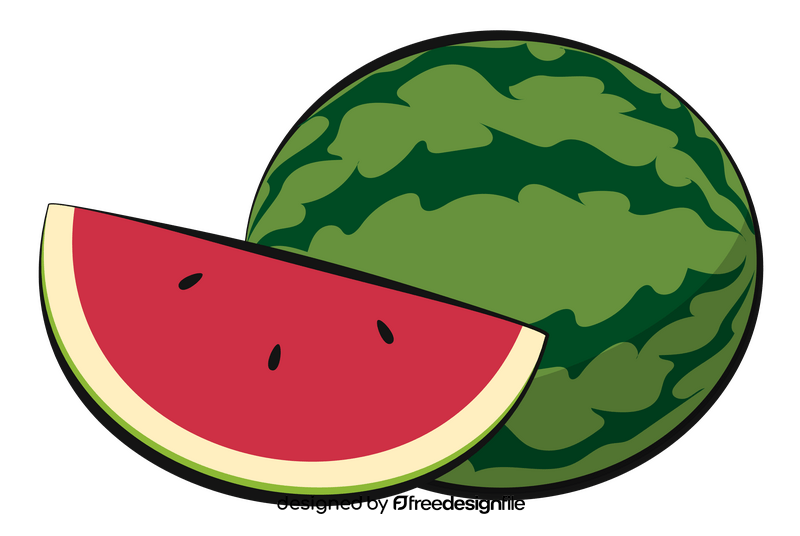 Watermelon fruit clipart
